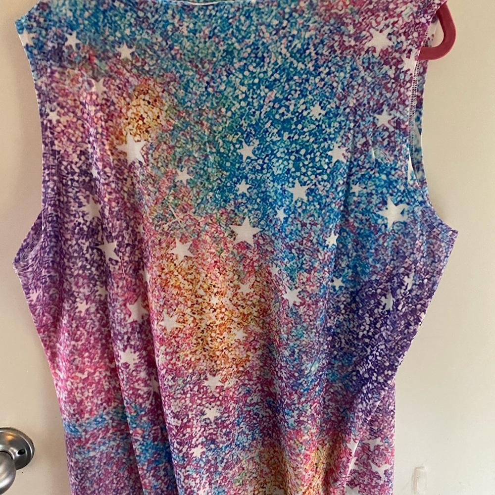 Sleeveless summer top. Very lightweight.